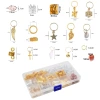 238pcs Ketel Accessories African dreadlocks Wig Accessories Gold and Silver Crowns Snowflake Wood Beads Shell Conch Box set details Picture